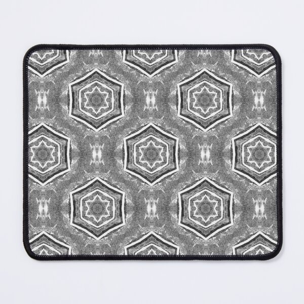 Item preview, White Hexagon Geometric Pattern in Gray designed and sold by Artistestella.