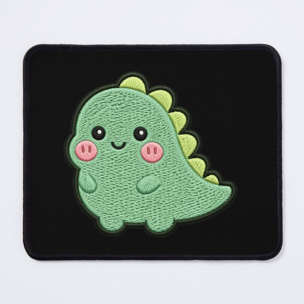 Item preview, Super Cute Kawaii Dinosaur Embroidery Patch Style | Chibi Pastel Dino Aesthetic | Cute Animal Sticker & T-Shirt Design designed and sold by ColorSplash123.