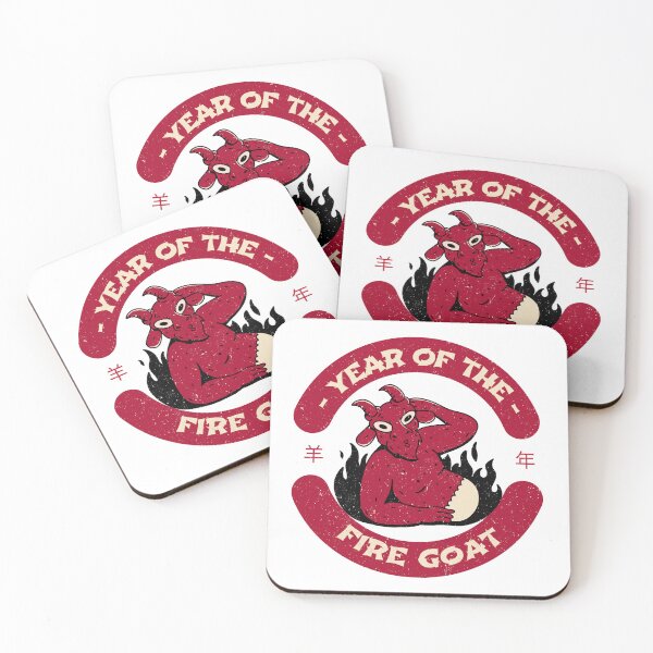 Item preview, Year Of The Fire Goat Chinese Zodiac Chinese New Year 2027 羊年 designed and sold by GraTEEtude.