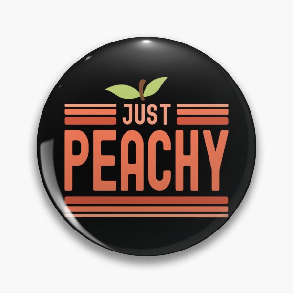 Item preview, Just Peachy Cute Adorable Summer Peach Food Pun designed and sold by EzraIBlankenshi.