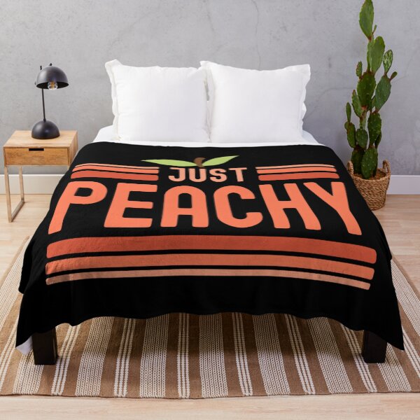 Item preview, Just Peachy Cute Adorable Summer Peach Food Pun designed and sold by EzraIBlankenshi.