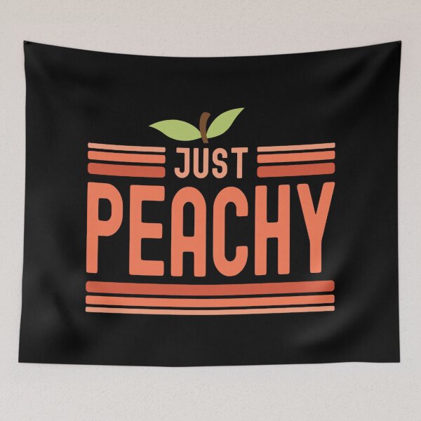 Item preview, Just Peachy Cute Adorable Summer Peach Food Pun designed and sold by EzraIBlankenshi.