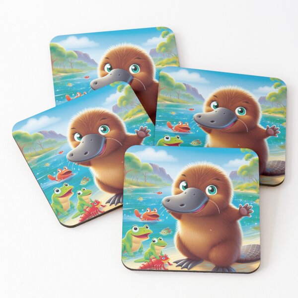 Item preview, Cheerful Platypus by the River designed and sold by Vivid Trace.