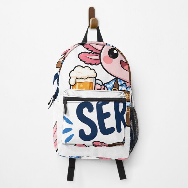 Item preview, Servus Axolotl Sticker Süßes Bayerisches Kawaii Cartoon Design designed and sold by RAgustinusM17.
