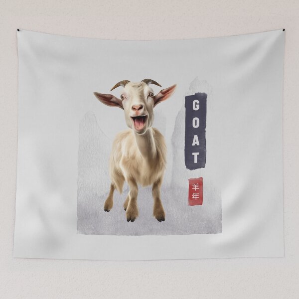 Item preview, Year Of The Sheep Chinese Zodiac Chinese New Year 2027 羊年 designed and sold by GraTEEtude.