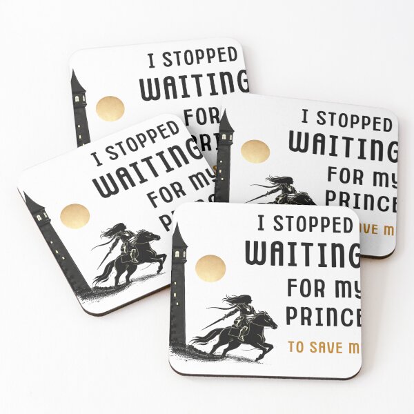 Item preview, Independent Warrior Woman Motivational Quote Design designed and sold by StoryInCode.