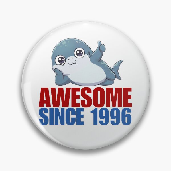 Item preview, Awesome Since 1996 Shark designed and sold by Nature's Chibis.