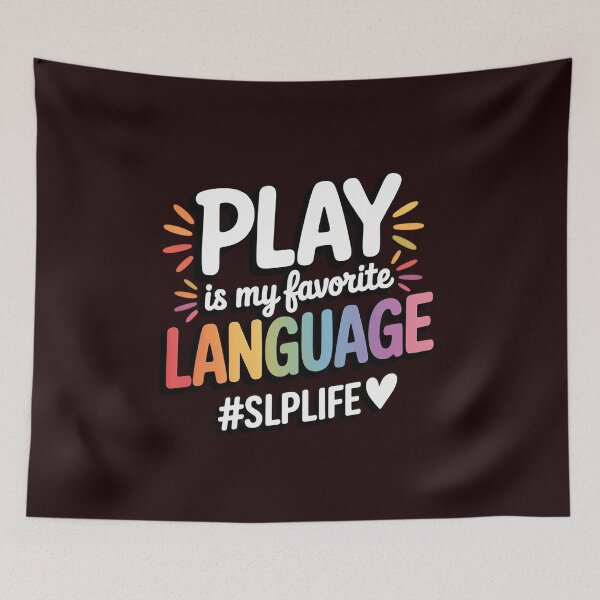 Item preview, Play Is My Favorite Language Slp Teacher Life Men Women designed and sold by WILI-YAWILI.