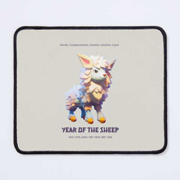 Item preview, Year Of The Sheep Chinese Zodiac Chinese New Year 2027 羊年 designed and sold by GraTEEtude.