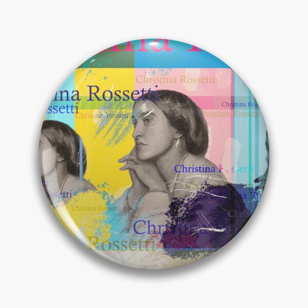 Item preview, Christina Rossetti Pop Art Poets Portrait Collage Colorful designed and sold by Mauswohn.