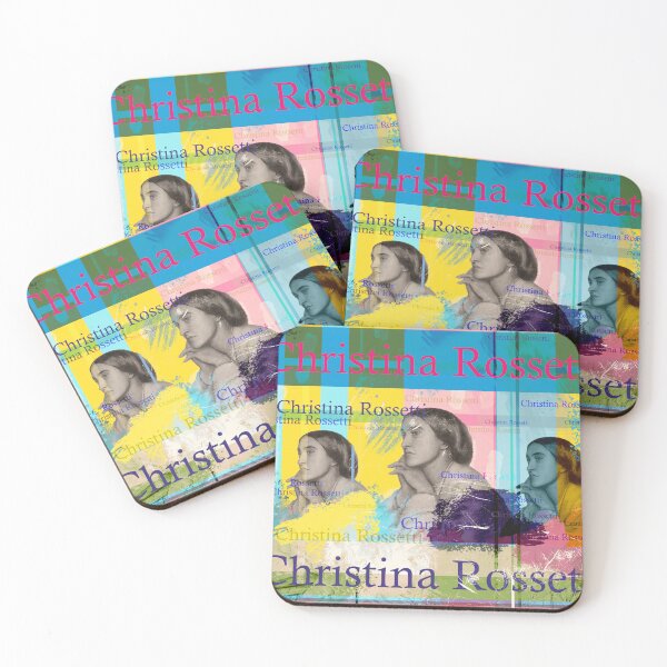 Item preview, Christina Rossetti Pop Art Poets Portrait Collage Colorful designed and sold by Mauswohn.