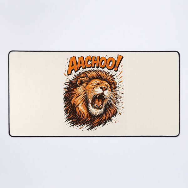 Item preview, Sneezing Lion – Funny Roaring Lion Retro 3 Color Bold Illustration designed and sold by DrizzyV.