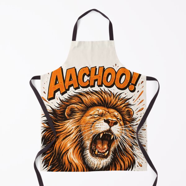 Item preview, Sneezing Lion – Funny Roaring Lion Retro 3 Color Bold Illustration designed and sold by DrizzyV.