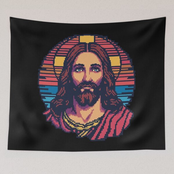 Item preview, RGB Vintage Gaming Jesus designed and sold by Cre8andRecre8.
