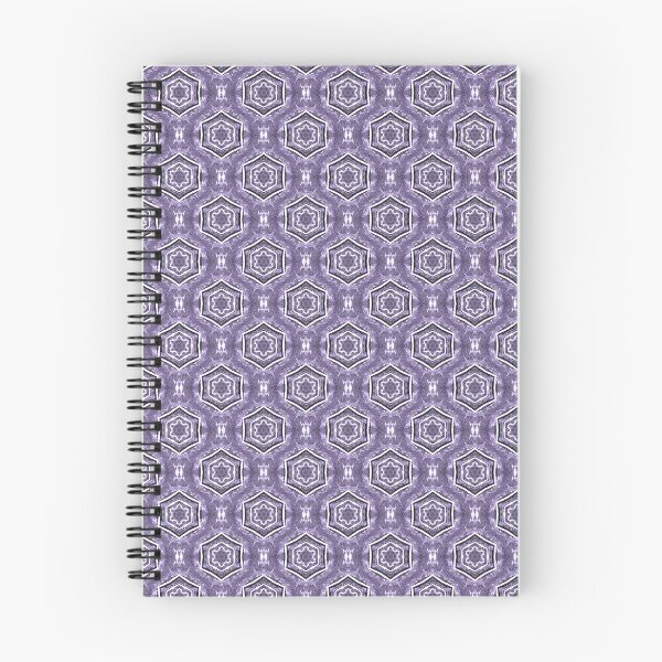 Item preview, White Hexagon Geometric Pattern in Purple designed and sold by Artistestella.
