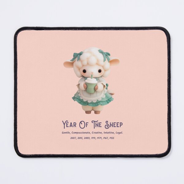 Item preview, Year Of The Sheep Chinese Zodiac 羊年 Chinese New Year 2027 designed and sold by GraTEEtude.