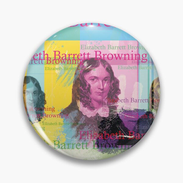 Item preview, Elizabeth Barrett Browning Portrait Collage Colorful Literature Pop Art designed and sold by Mauswohn.