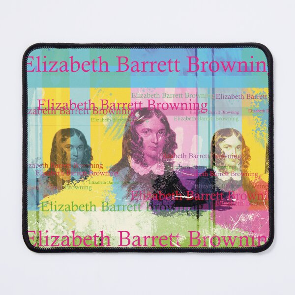 Item preview, Elizabeth Barrett Browning Portrait Collage Colorful Literature Pop Art designed and sold by Mauswohn.