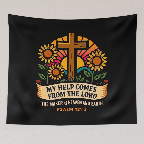 Item preview, Psalm 121:2 My Help Comes From The LORD The Maker Of Heaven And Earth designed and sold by plushism.