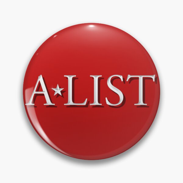 Item preview, AMC A-List A Lister Pin Sticker  designed and sold by vampiremoon.