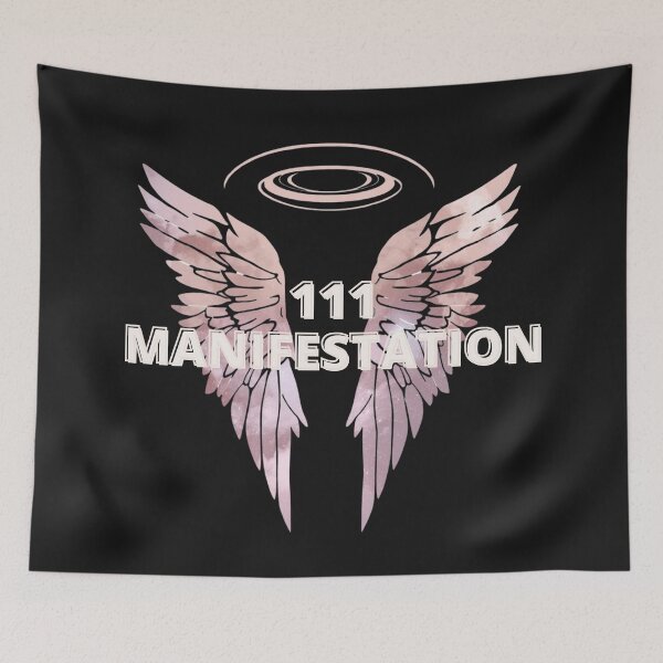 Item preview, 111 Angel Number Manifestation Wings – Attract Abundance & Spiritual Energy Design designed and sold by CosmicQuietLab.