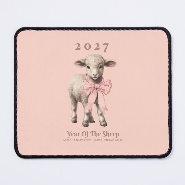 Item preview, Year Of The Sheep Chinese Zodiac 羊年 Chinese New Year 2027 designed and sold by GraTEEtude.