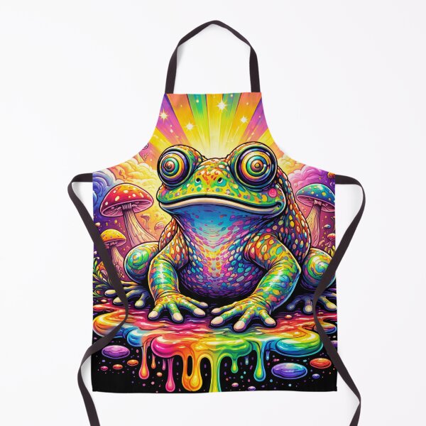 Item preview, Psychedelic Toad – Trippy Frog Mushroom Fantasy Illustration designed and sold by DrizzyV.