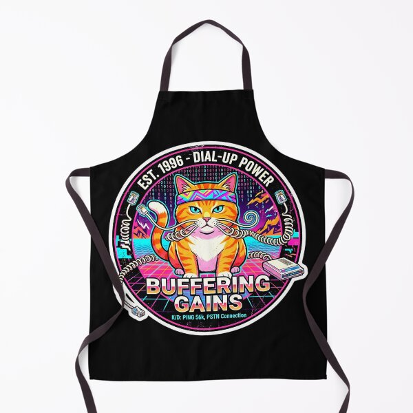 Item preview, Buffering Gains Dial-Up Cat designed and sold by Oommen Studio .