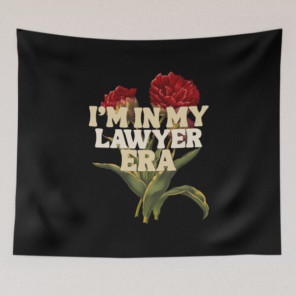 Item preview, I'm in my lawyer era Flowers Classic Funny T-Shirt designed and sold by OldSkullDesigns.