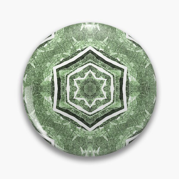 Item preview, White Hexagon Geometric Pattern in Green designed and sold by Artistestella.