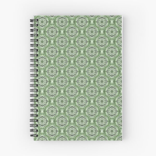 Item preview, White Hexagon Geometric Pattern in Green designed and sold by Artistestella.