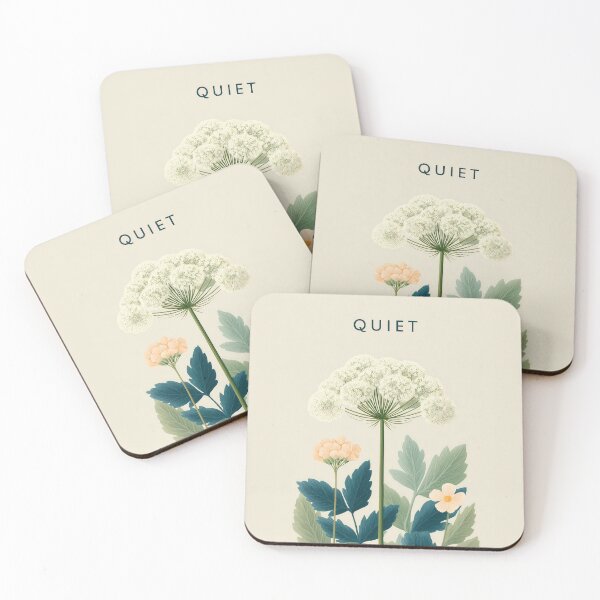 Item preview,  Dill Flower Quiet – Minimal Botanical Illustration with Calm Typography designed and sold by BobaBunny76.