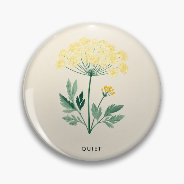 Item preview, Dill Flower Quiet – Minimal Botanical Illustration with Calm Typography designed and sold by BobaBunny76.