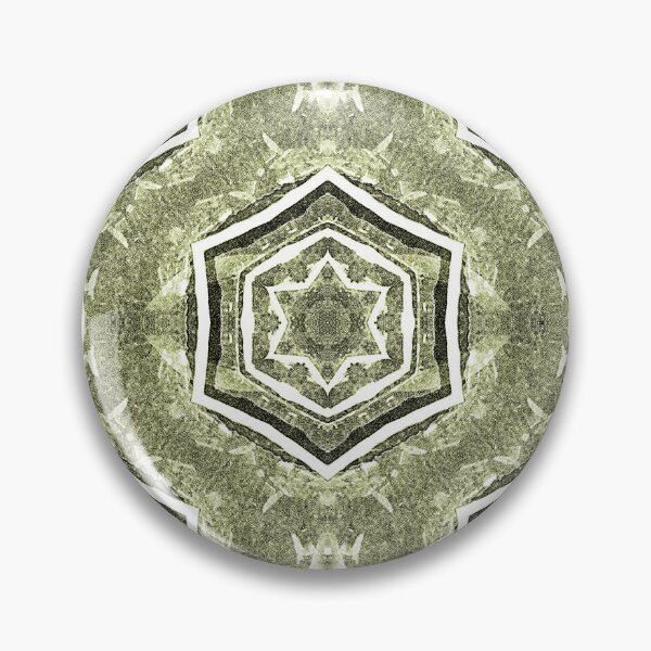 Item preview, White Hexagon Geometric Pattern in Olive Green designed and sold by Artistestella.