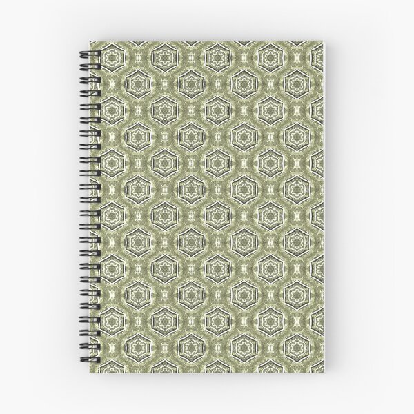 Item preview, White Hexagon Geometric Pattern in Olive Green designed and sold by Artistestella.