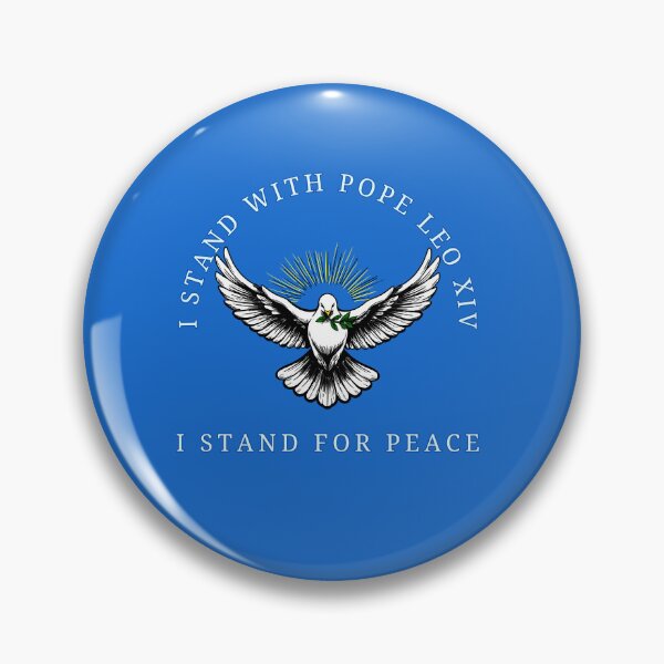 Item preview, I Stand With Pope Leo XIV, I Stand For Peace designed and sold by Kate Miller Illustrator.