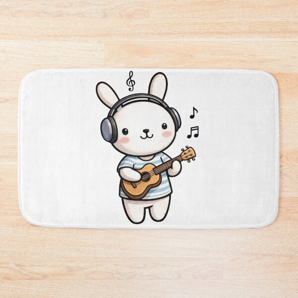 Item preview, Eunto Music Bunny Cute Guitar Playing Rabbit artist designed and sold by Orangeman52.