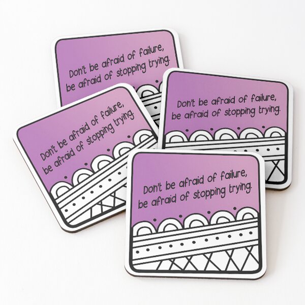 Item preview, Keep Trying Quote Art designed and sold by MottoMosaic.