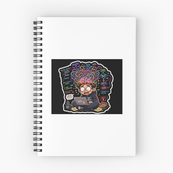 Item preview, Brain Overflow: Debugging My Existence designed and sold by CodingPrintHub.