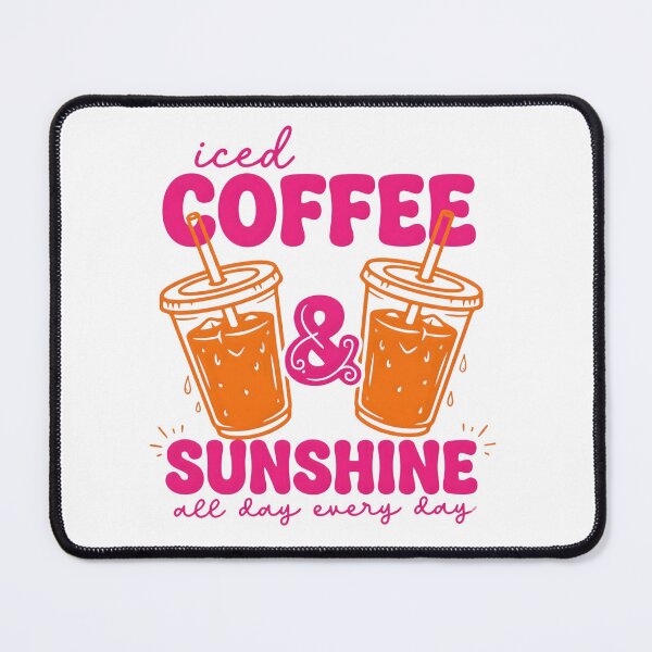 Item preview, Iced Coffee and Sunshine All Day Every Day T-Shirt | Retro Summer Vibes | Cute Coffee Lover Gift designed and sold by Shivartdesign36.