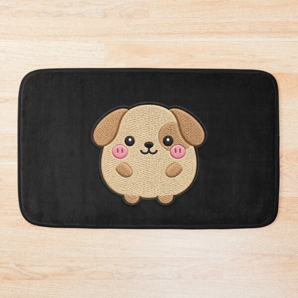Item preview, Super Cute Kawaii Dog Embroidery Patch Style | Chibi Pastel Beige Puppy Aesthetic | Cute Animal Sticker & T-Shirt Design designed and sold by ColorSplash123.