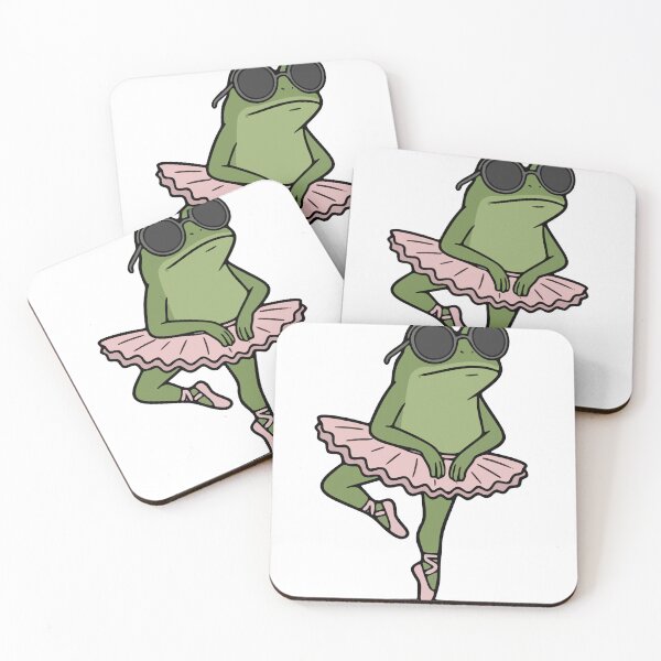 Item preview, Ballet Frog Ballerina in Pink Tutu and Sunglasses designed and sold by Floomart.