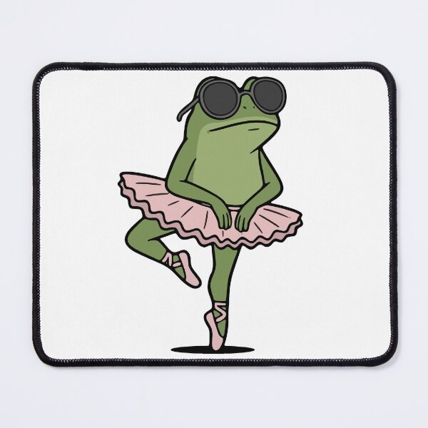 Item preview, Ballet Frog Ballerina in Pink Tutu and Sunglasses designed and sold by Floomart.