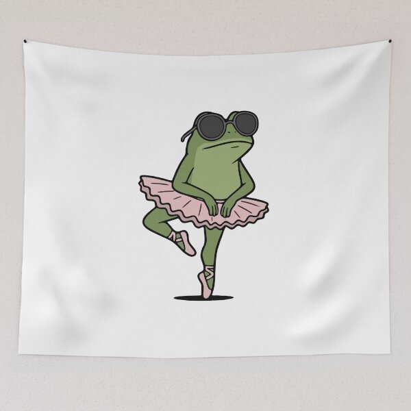 Item preview, Ballet Frog Ballerina in Pink Tutu and Sunglasses designed and sold by Floomart.