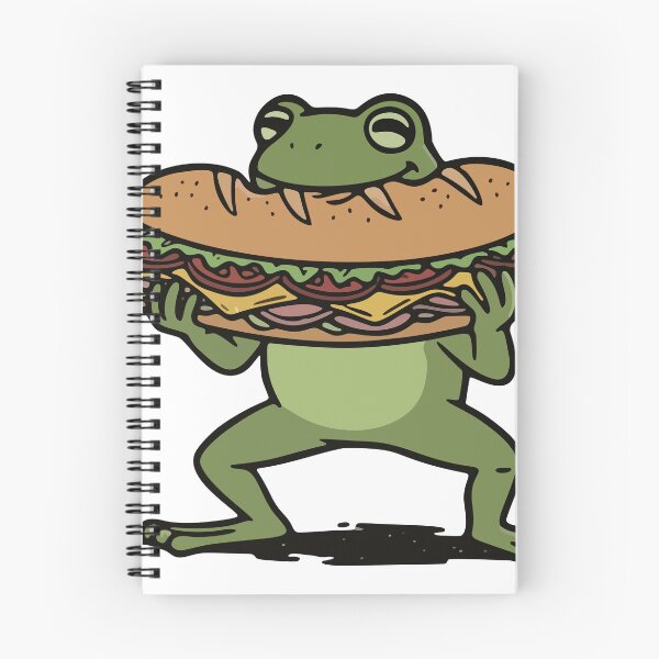 Item preview, Funny Frog Eating Giant Subway Sandwich designed and sold by Floomart.