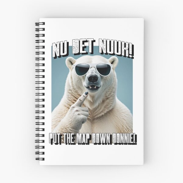 Item preview, Nu Det Nuuk! Put The Map Down Donnie! Greenland Not For Sale To Trump Polar Bear In Sunglasses designed and sold by GraTEEtude.
