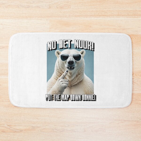 Item preview, Nu Det Nuuk! Put The Map Down Donnie! Greenland Not For Sale To Trump Polar Bear In Sunglasses designed and sold by GraTEEtude.