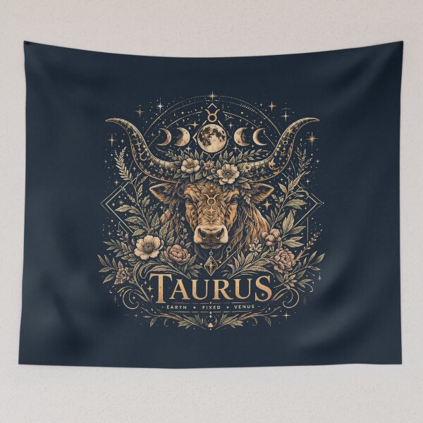 Item preview, Luxury Taurus Celestial Botanical Zodiac designed and sold by 97Ts.