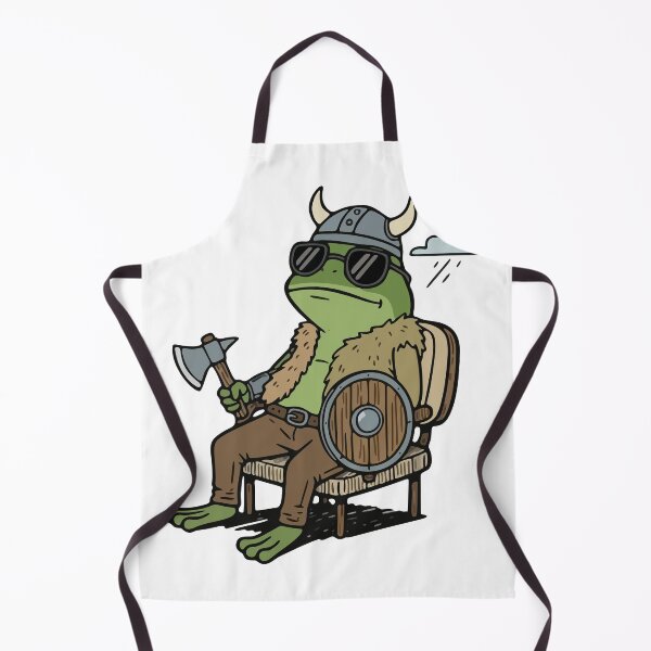 Item preview, Cool Viking Frog Warrior with Axe and Shield designed and sold by Floomart.