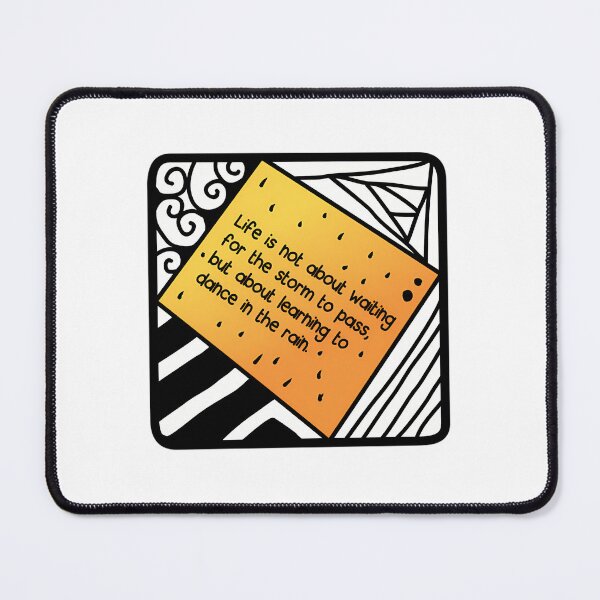 Item preview, Dance In The Rain Quote Art designed and sold by MottoMosaic.